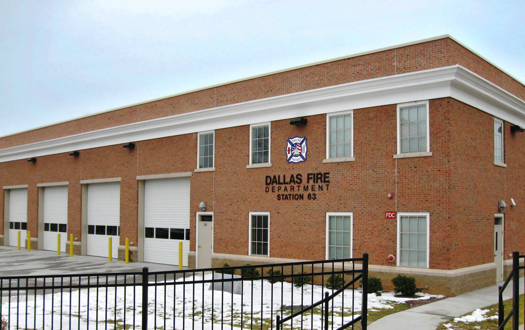 Dallas Fire Department featuring Brick supplied by Johnson Concrete Products