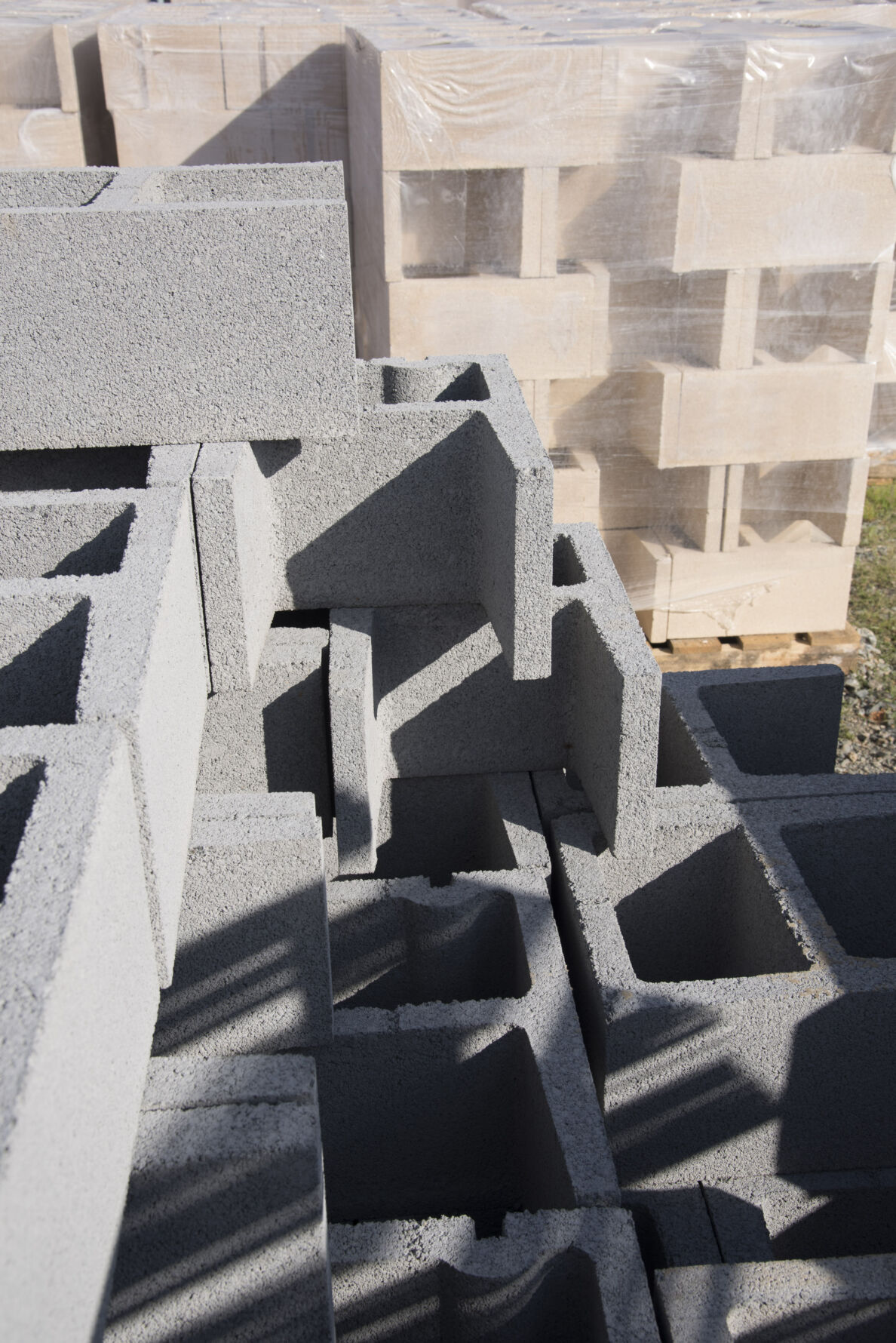 Construction site featuring Johnson Concrete Products ProBlock