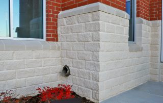 South Piedmont Community College in Monroe, NC featuring Prestige Cast Stone - Chiseled Face in Talc