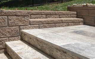 EverLoc Retaining Walls in Sienna manufactured by Johnson Concrete Products