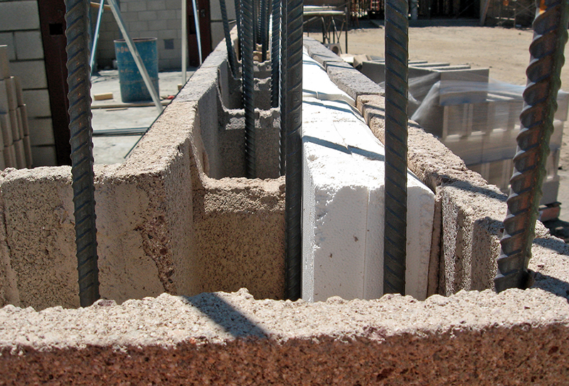 Concrete masonry units used in compressive strength testing