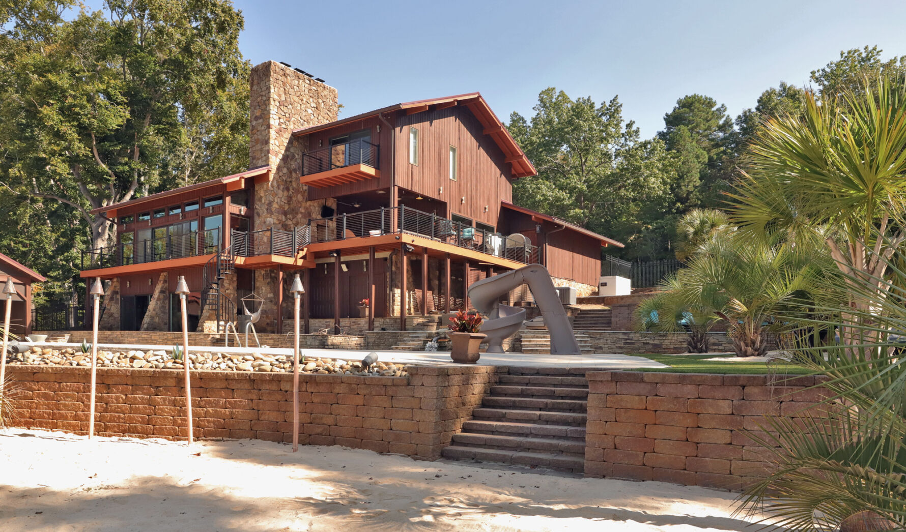 VERSA-LOK retaining wall on lakefront property