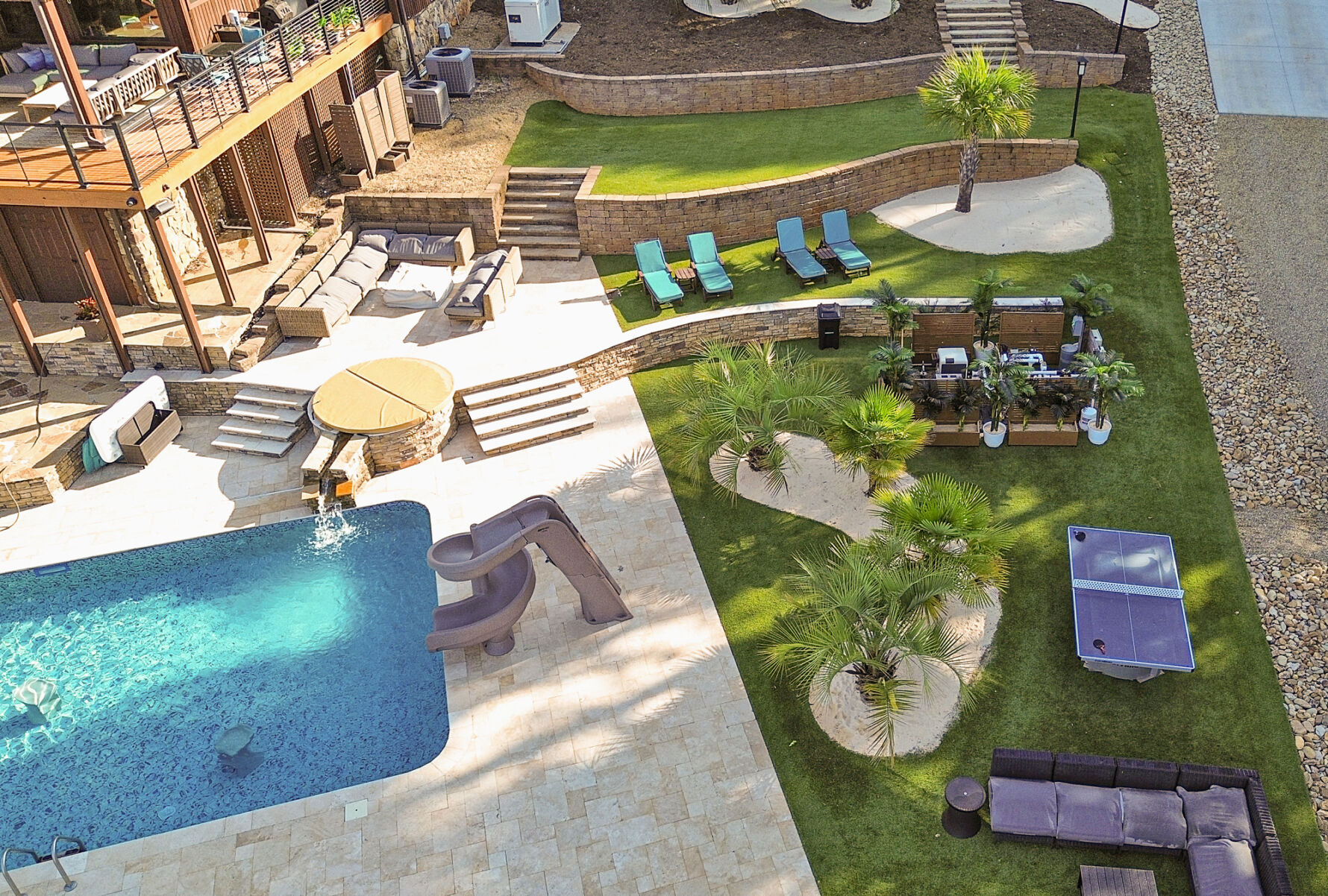 VERSA-LOK retaining wall on lakefront property