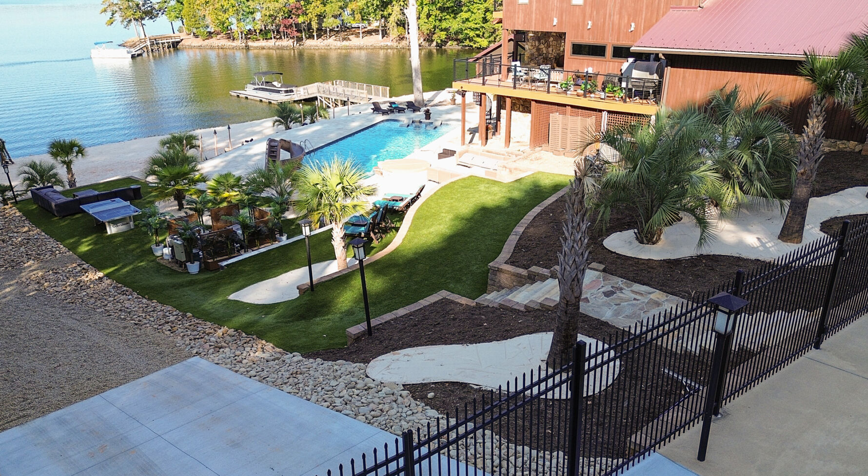 VERSA-LOK retaining wall on lakefront property